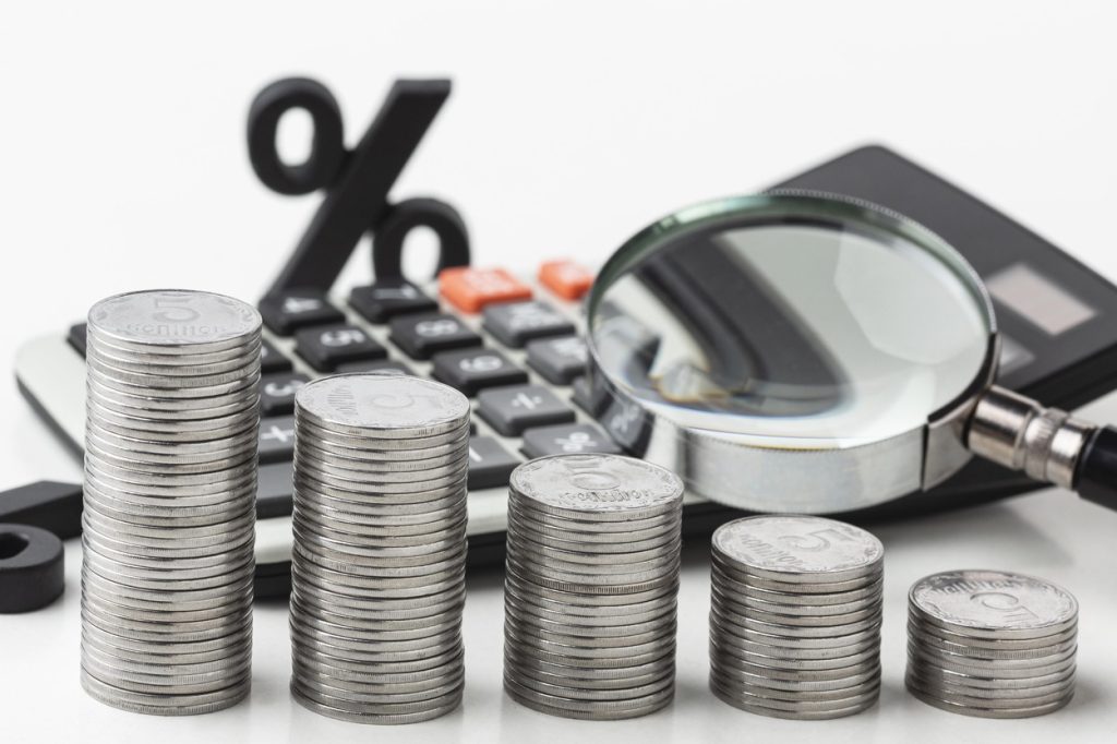 Showing money and cost calculation